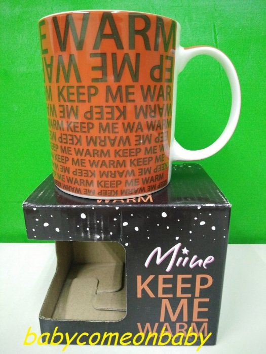 集點玩具 屈臣氏 KEEP ME WARM 馬克杯 A款 (全新未使用)