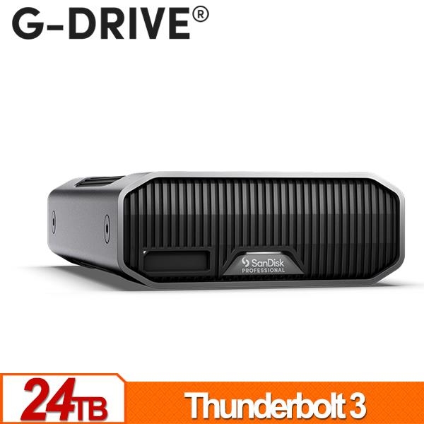 SanDisk Professional G-DRIVE Project 24TB 3.5吋 Thunderbolt 企業級外接硬碟 SDPHG1H-024T-SBAAD