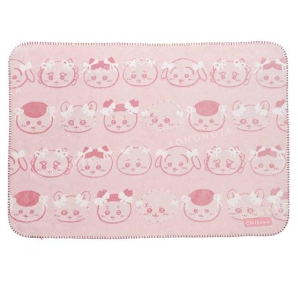 小禮堂 Sanrio 三麗鷗 絨毛毛毯 100x70cm (粉大頭蝴蝶結)