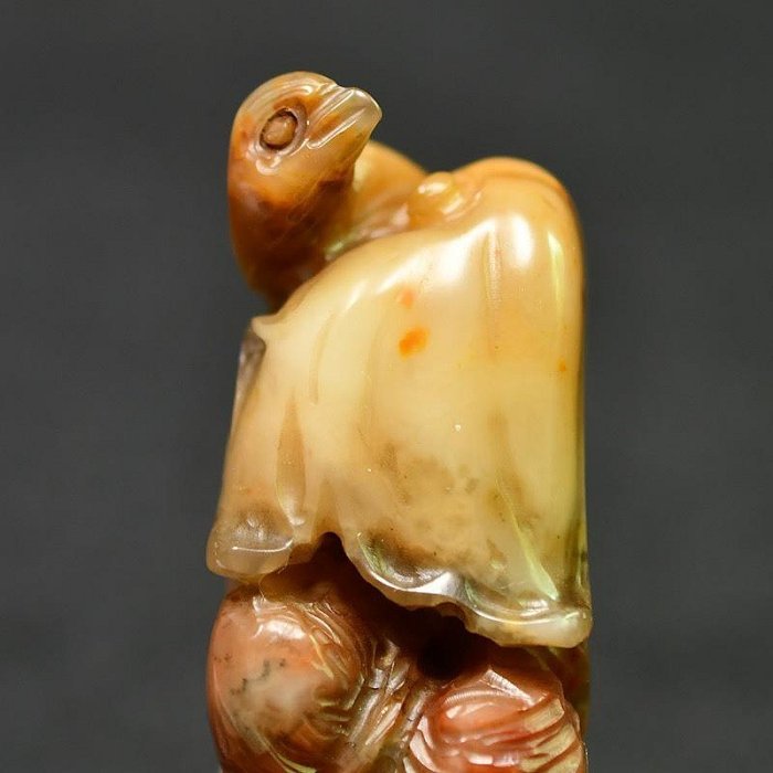 齊白石創作老印章6.24C 芙蓉壽山石鳥鈕藝術珍藏壽山芙蓉石雕齊白石款