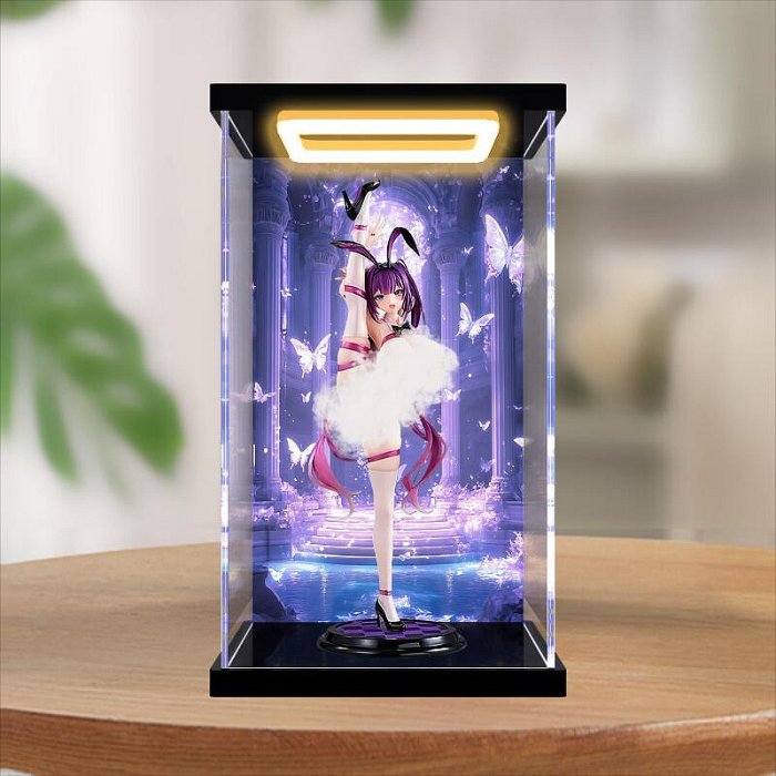 【福祿記】【不含】回型燈防塵收納盒適用Shiny系列甜心小兔尤娜醬 手辦桌面擺件展示