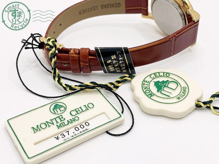 已讓藏)【精品廉售/手錶】潮牌Monte Celio 純金Fine Gold 999.9石英女