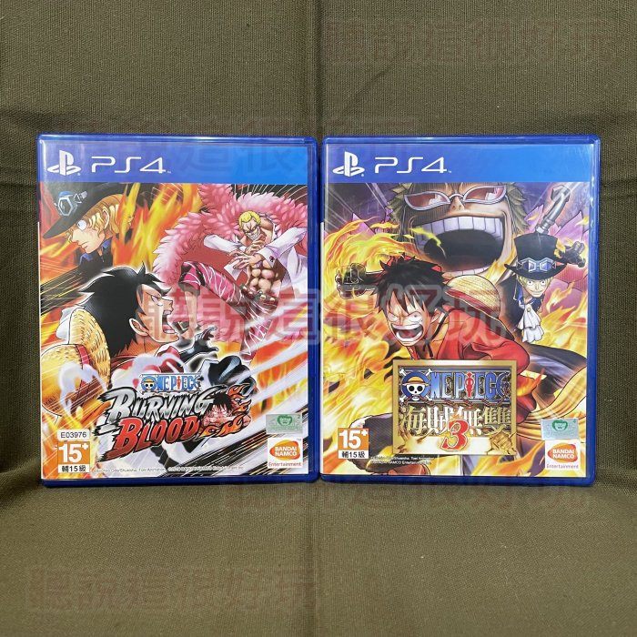 無刮中文版PS4 海賊無雙3 + 海賊王烈血Burning Blood One Piece S157