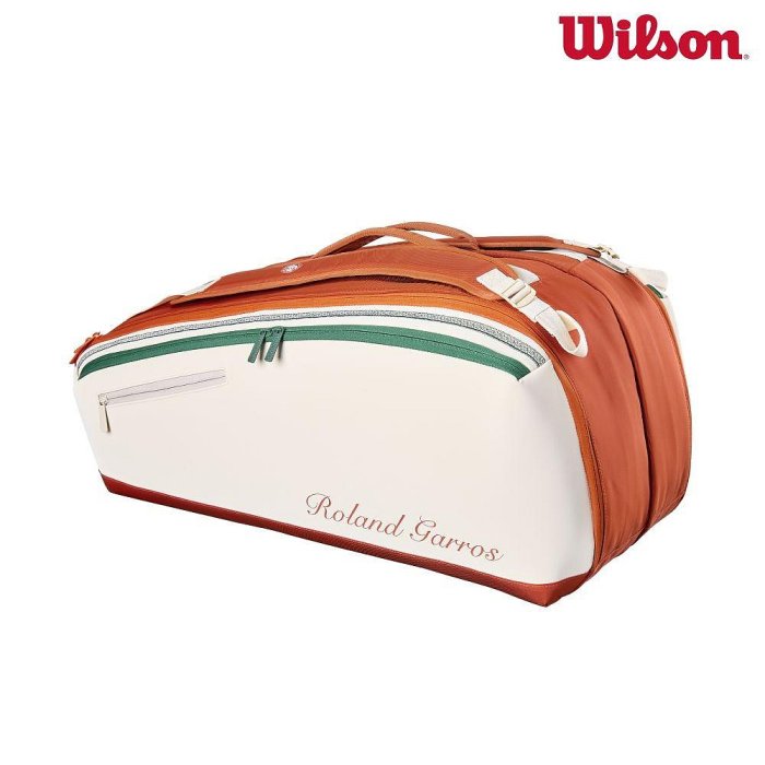 【曼森體育】Wilson ROLAND GARROS 2026 9支裝 網球拍袋RACKET BAG Cream 法網系列