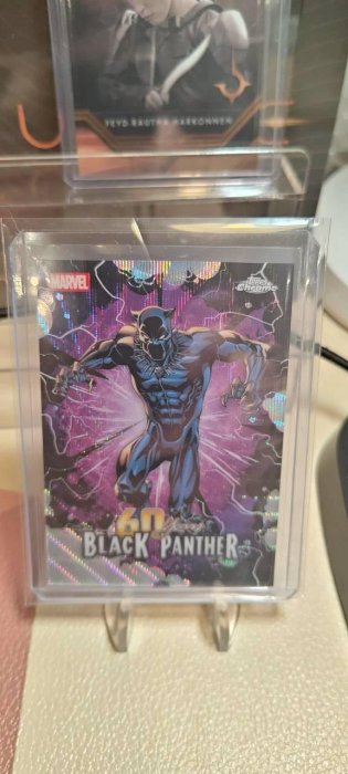 2026 Topps Chrome MARVEL - BLACK PANTHER - SP 60th Anniversary Wave Refractor