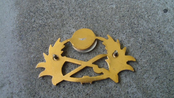 早期鋁製陸軍軍徽章--大---7x4.5公分| Yahoo拍賣