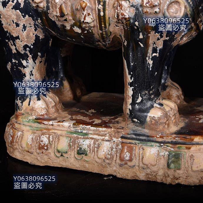 唐三彩水银代代有象43×40，价格300对（还有一个）1255 青花琺瑯彩五彩