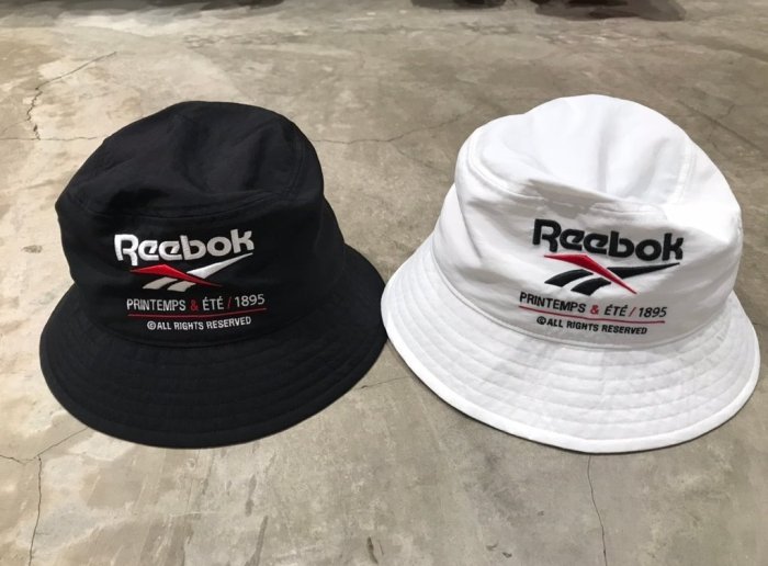 CodE= REEBOK VECTOR BUCKET HAT 電繡圓頂漁夫帽(黑白)EJ9355 EK0880