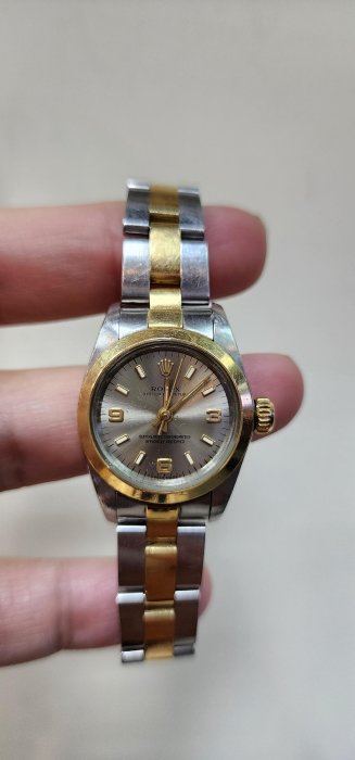 勞力士 rolex 67193 18k 半金 女錶