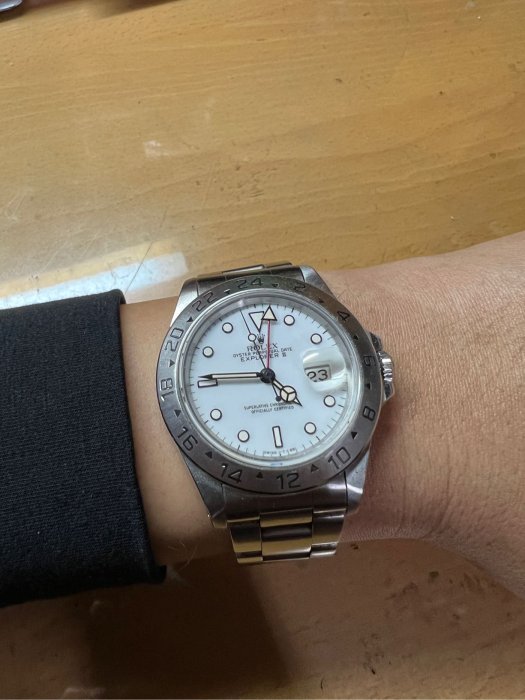 奶油Rolex 16570奶油時標/面盤完美/盒單齊全 實體奶的非常美 歡迎面談