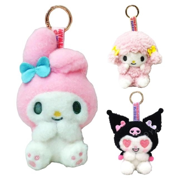 小禮堂 Sanrio 三麗鷗 絨毛玩偶吊飾 (Netflix原創動畫 My Melody & Kuromi)