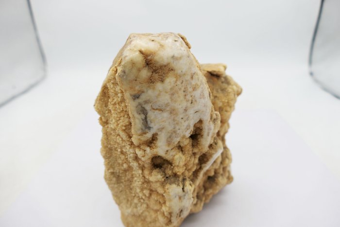 小蔡二手挖寶網) 早期天然鐘乳石原石原礦易碎擺件建議自取收藏品總重量