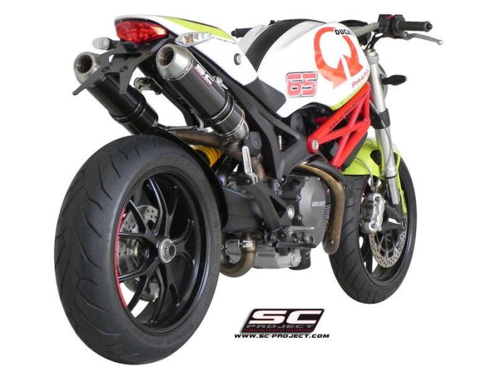 DNS部品 義大利 SC PROJECT GP-EVO 碳纖維尾段排氣管 DUCATI MONSTER 696 796 1100