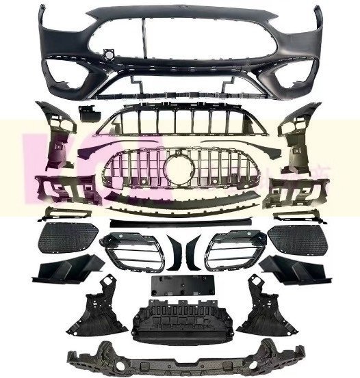 賓士 BENZ W206 AMG 改裝 C63 樣式 前保桿 前大包 素材 空力套件