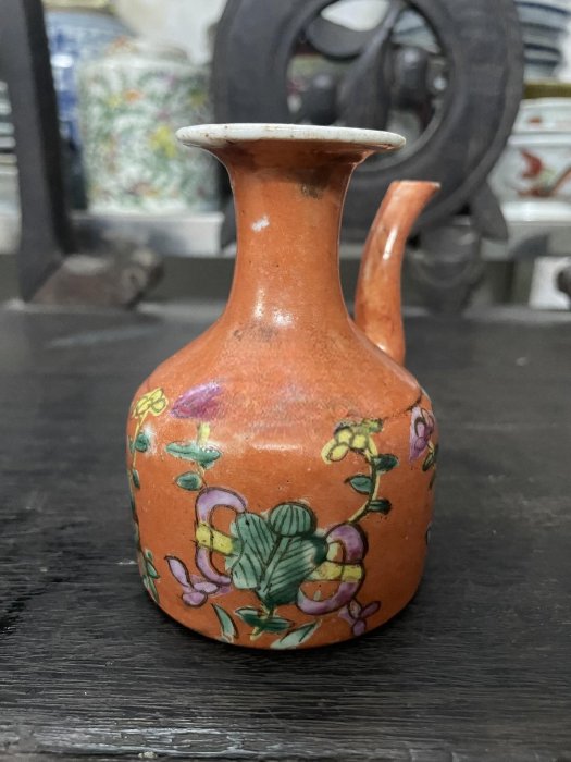 二手清代珊瑚紅暗八仙酒壺古玩老貨雜項【錢進趨勢】 | Yahoo拍賣