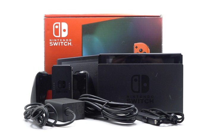 【台中青蘋果】任天堂 Nintendo Switch 電力加強版 日本版 ＊無Joy-Con 二手 電玩主機 #95514