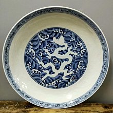 極品 【大明宣徳年製】染付龍文碗 M-22 嚴選大明宣德青花龍紋瓷器，古典風采永續收藏青花瓷青花碗宣德瓷器