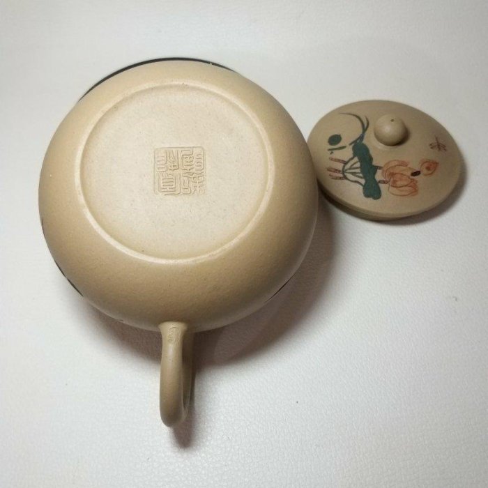 宜興紫砂 民國83年收藏早期宜興名家紫砂壺／國工范鳳娟／13孔. 280CC／老段泥