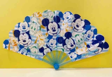 【震撼精品百貨】 Micky Mouse 米奇/米妮~迪士尼摺疊扇子-米奇藍#95515