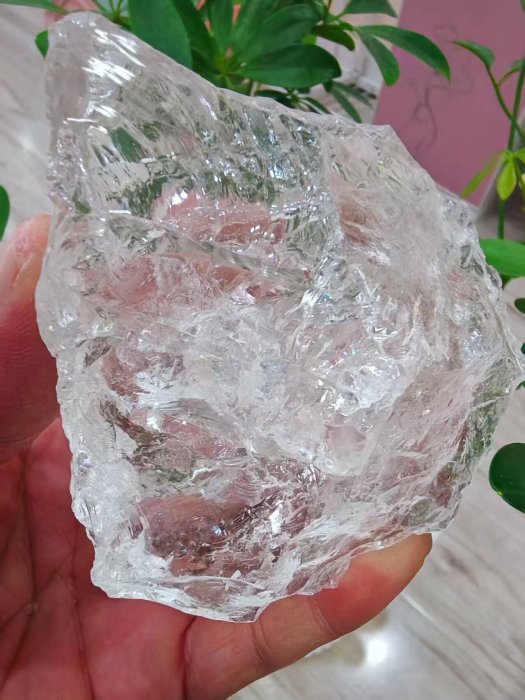 嚴選天然梵天透體白阿賽斯特萊白水晶原石，270克，一物一圖實拍呈現