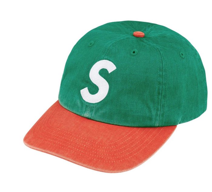Supreme Pigment Coated 2-Tone S Logo 6-Panel 帽子。太陽選物社FW25