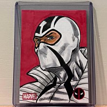 2025 Topps Chrome Marvel Deadpool Fantomex 幻影俠素描卡 1/1 sketch 值得收藏