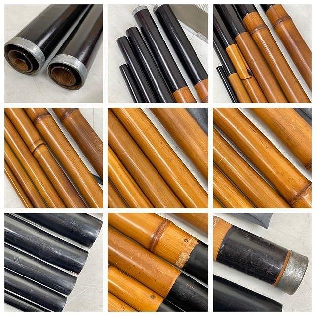 手工竿竹竿鮎友香魚竿友釣竿野袁軟絲活餌7.2m 7米2 手竿溪竿池釣竿
