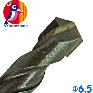 【Panrico 百利世】6.5mm 啄木鳥六角軸雙溝水泥鑽尾 雙溝槽六角柄水泥鑽頭 雙溝六角軸鑽頭