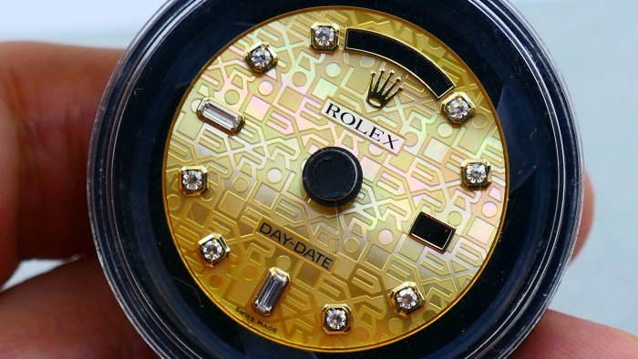 【單售面盤】ROLEX勞力士極罕見原裝黃色貝母面盤！ （ 118238 118208 18038 18238 18048 18388...都可用）