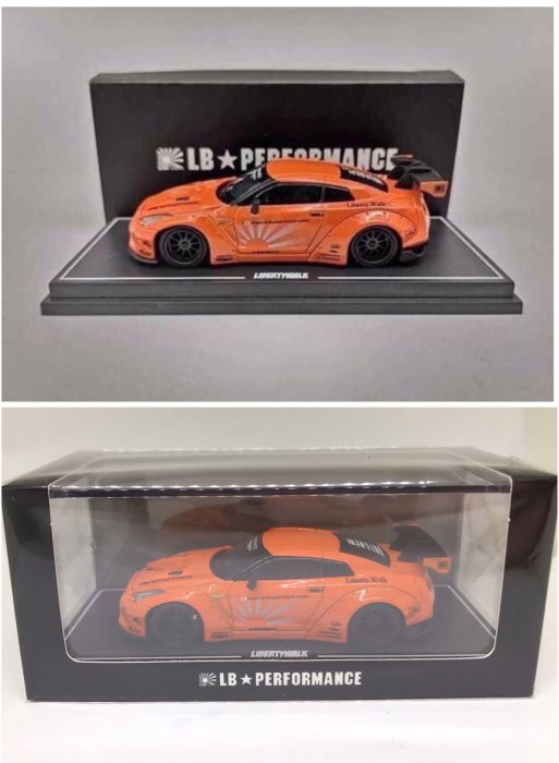 おもちゃ NW 1/64 ニッサン 日産 GTR R35 LB オレンジ色