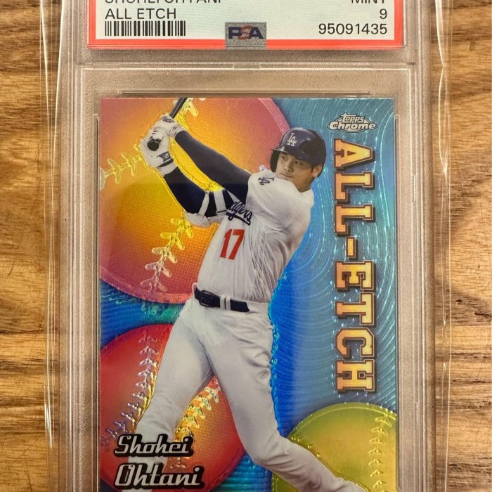 大谷翔平PSA 9鑑定卡2024 Topps Chrome All‑Etch Shohei Ohtani 