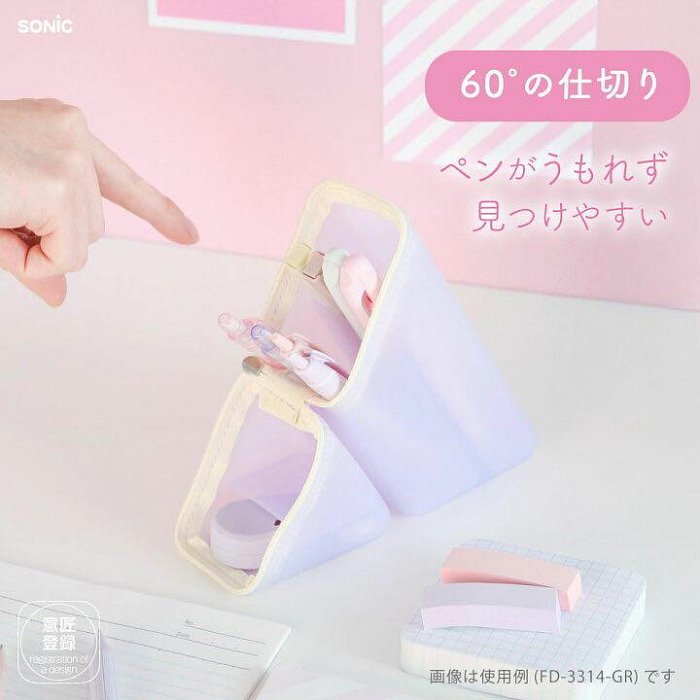 ＊日式雜貨館＊日本正版 sonic kakusta鉛筆盒 筆筒 立體鉛筆盒 果凍感鉛筆盒 果凍透感色系 馬卡龍色