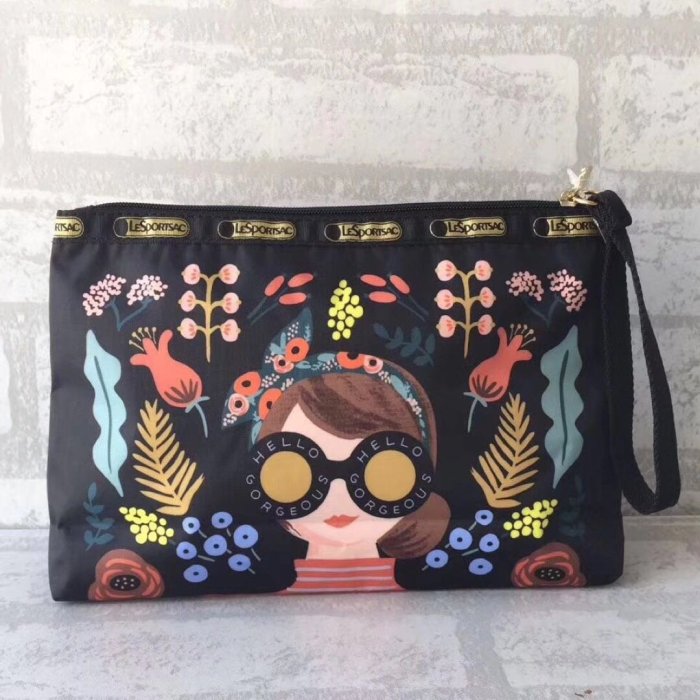 現貨LeSportsac x Rifle Paper 8236 手拿包化妝包降落傘防水限量