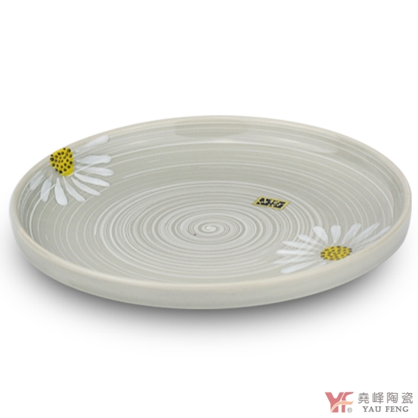 堯峰陶瓷】日式餐具三島花系列7.2吋涼菜盤單入沙拉碗| 水果碗| 冰品碗
