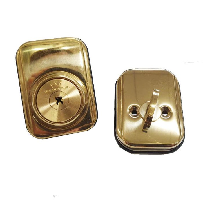 SL2207-UP-01 金冠GOLDENKING 白鐵全鈦金輔助鎖40-60MM 龍形鎖門