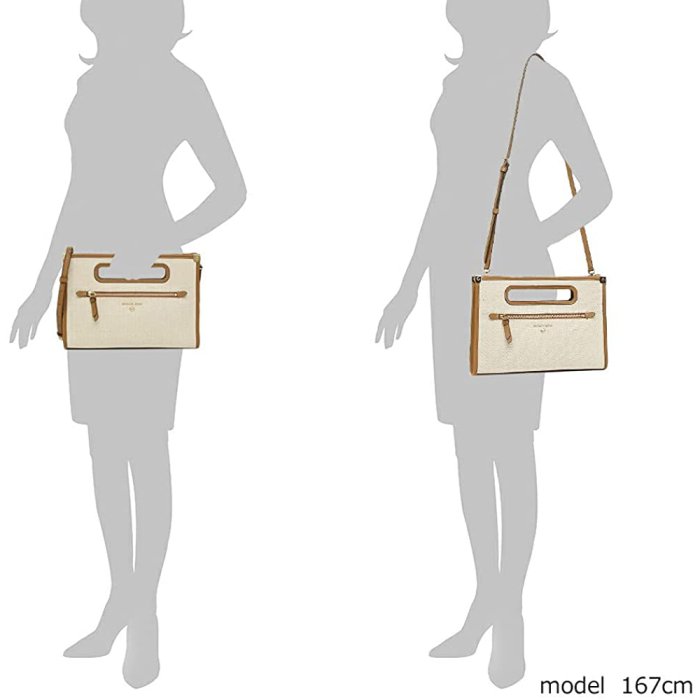 【Michael Kors】專櫃新款 JANE系列超輕帆布手提/單肩包兩用包