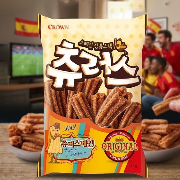 Crown 西班牙點心棒(84g)【小三美日】DS002808 零食 點心 餅乾