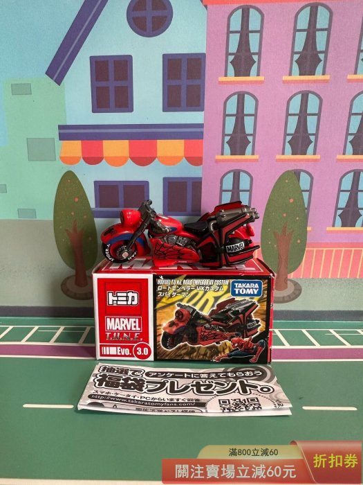 TOMY TAKARA 多美卡 tomica 日本東京 Disney Marvel TUN 【星星部落】【二手】-9063