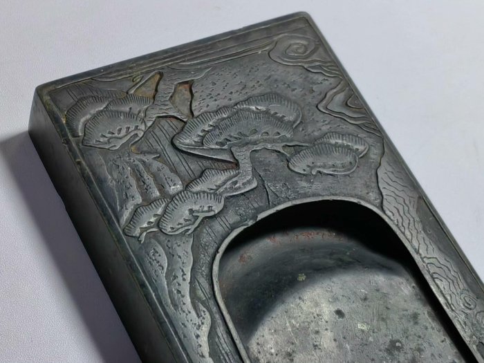 清代至民國時期朝鮮海州硯精選異域石質古硯尺寸18.2x9x2.3cm 嚴選推薦