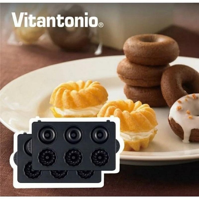 ✿花蕾絲寶貝屋✿［二手］九成新 Vitantonio 小V鬆餅機 原廠公司貨💕 甜甜圈專用烤盤