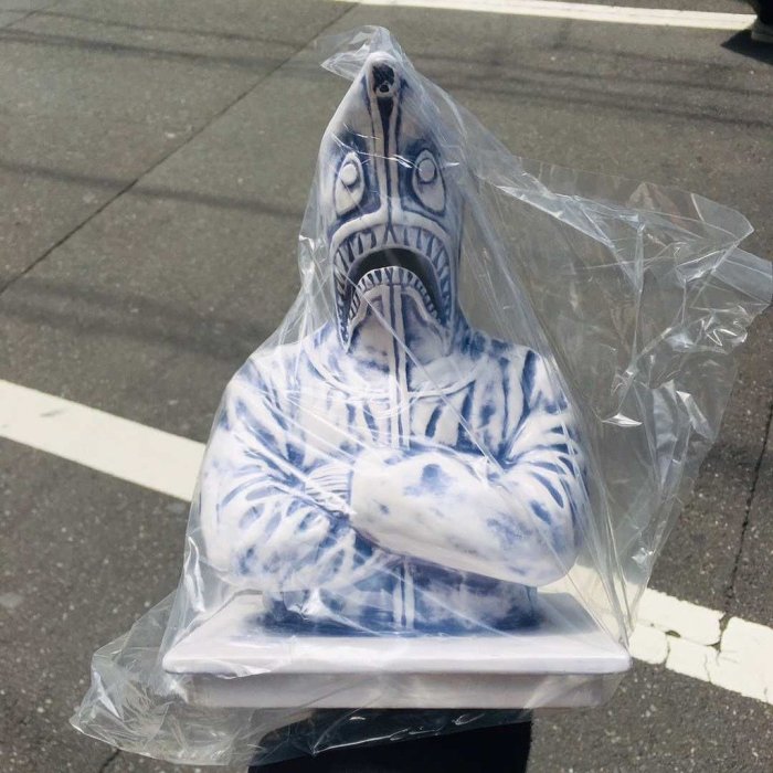 希望商店】NEIGHBORHOOD X BAPE SHARK INCENSE CHAMBER 19AW 鯊魚香座