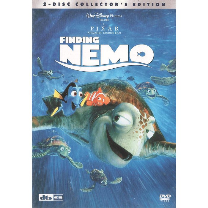 【配件齊全正版雙碟】迪士尼皮克斯《海底總動員》FINDING NEMO 雙碟典藏版 DVD（含中文字幕國語配音）
