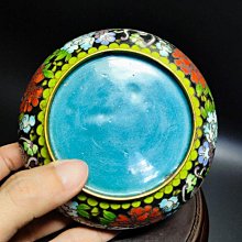 早期景泰藍老件-銅胎掐絲琺瑯景泰藍香爐#01（古董/銅雕/收藏/銅爐/香爐
