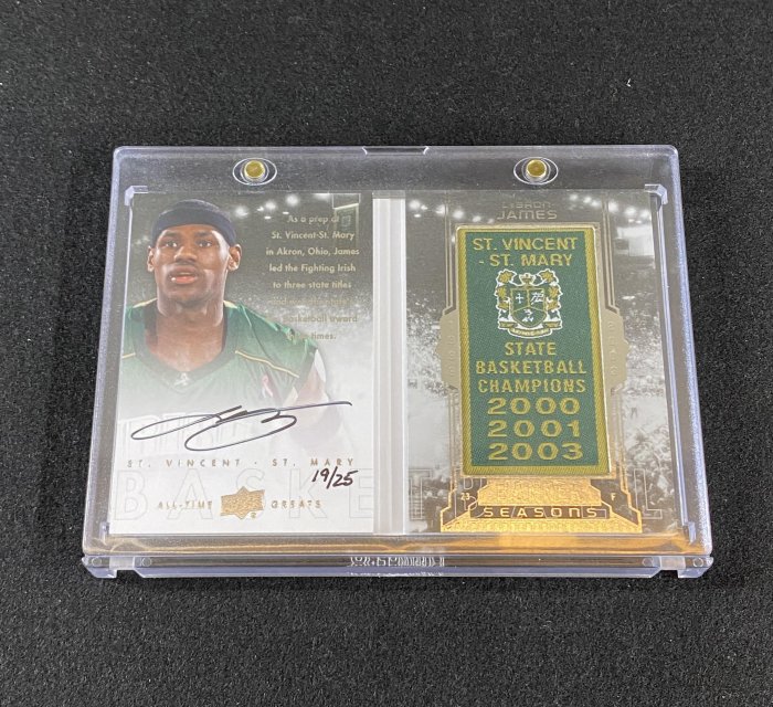 Upper Deck 湖人隊 超級球星 詹皇 LeBron James 簽名書卡 限量/25 (卡面簽)