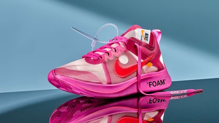 NIKE Off-White Virgil Abloh x Nike ZOOM FLY SP 黑色桃紅| Yahoo拍賣
