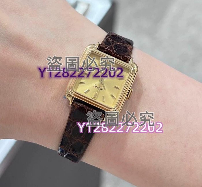 罕見勞力士蘭花女式18K金70年代古董手表  非常罕見 國內沒見到過 首飾 飾品 收藏【二手】-【金玉滿堂】-3488