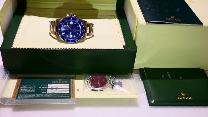 【美好時光】ROLEX 勞力士116619LB 18K金白金藍水鬼盒單全美品 126619參考