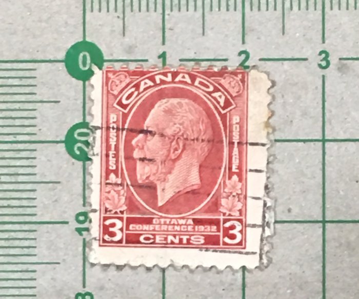 經濟會議の切手（カナダ 1932年） 郵卡庫2/KGV】加拿大1932年SC192，3分渥太華帝國經濟會議/喬治五世，背