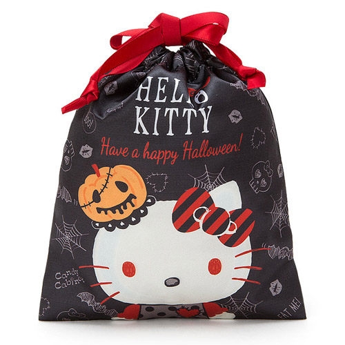 【震撼精品百貨】Hello Kitty 凱蒂貓~SANRIO家族暗黑萬聖派對系列縮口袋(KITTY小惡魔)