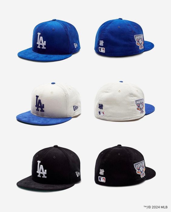 UNDEFEATED x Los Angeles Dodgers x New Era Corduroy 59FIFTY
